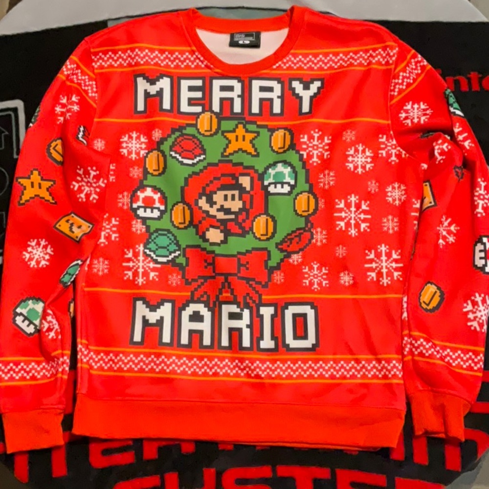 Merry Mario Christmas sweater